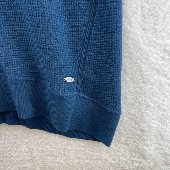 Lacoste + Malandrino Womens tunic size Large Wool cashmere blend knit Blue soft - Picture 3 of 8